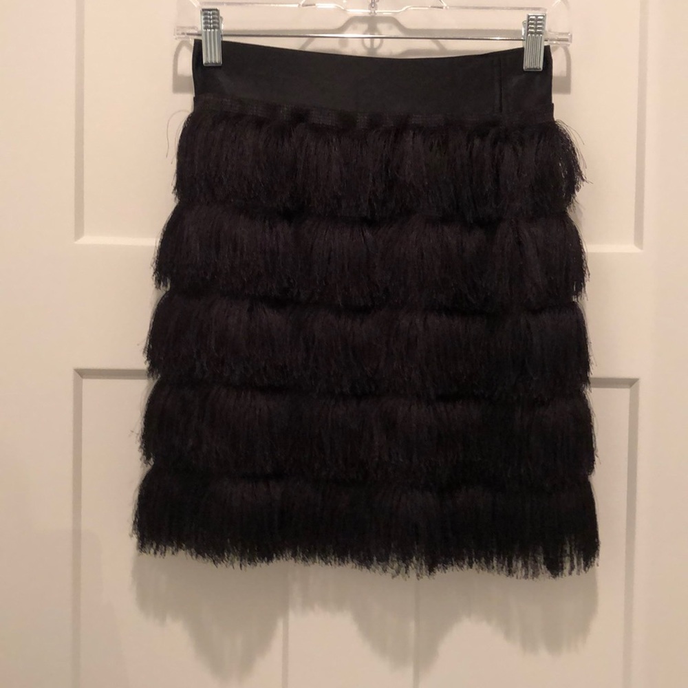 Banana republic fringe mini skirt